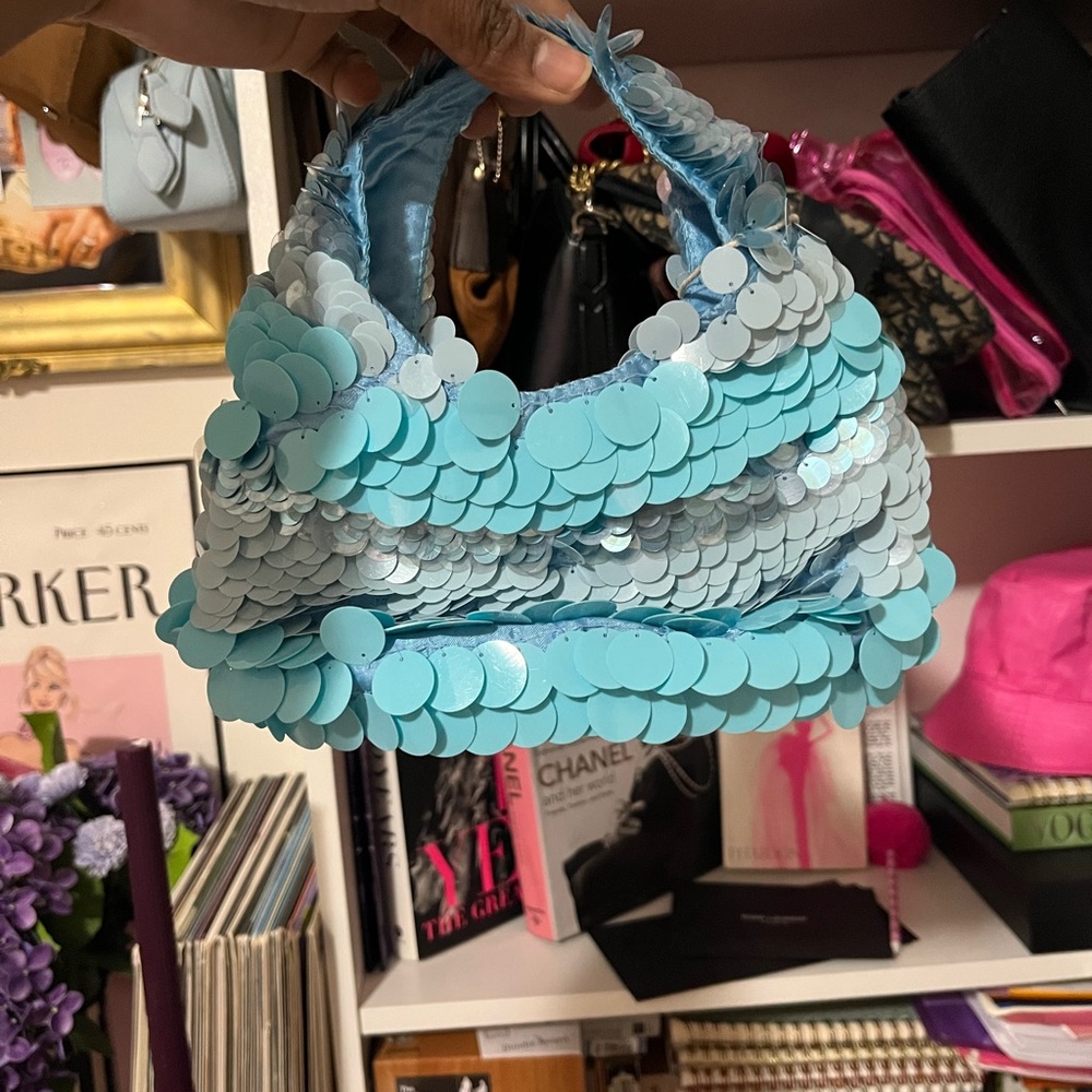 Tj maxx large Sequin Blue Women's Bag